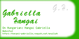 gabriella hangai business card